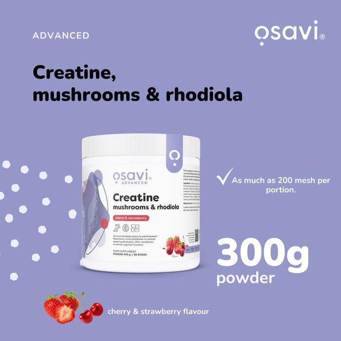 Osavi Creatine, Mushrooms & Rhodiola 300g