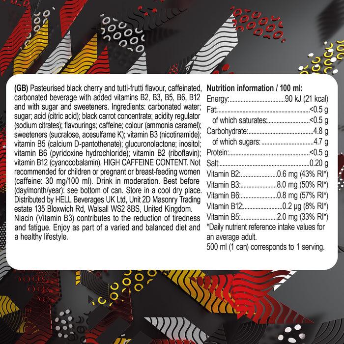 Hell Energy Energy Drink 12x500ml