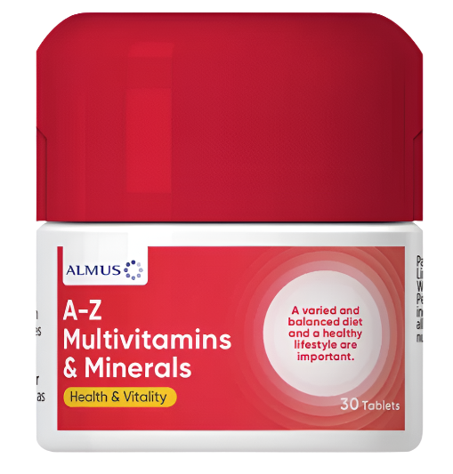 Almus 50+ A-Z Multi-Vitamin & Mineral Tablets