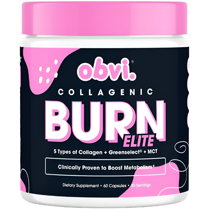 Obvi CollagenicĀ® Burn Elite - Collagen-Enriched Fat Burner (60 Capsules)
