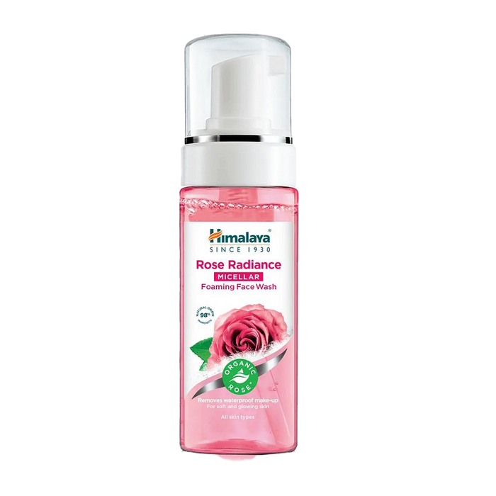 Himalaya Organic Rose Radiance Mizellenschaum-Gesichtswaschmittel â 150 ml.