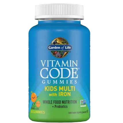 Garden of Life Vitamin Code Kids Multi with Iron Orange 90 gummies