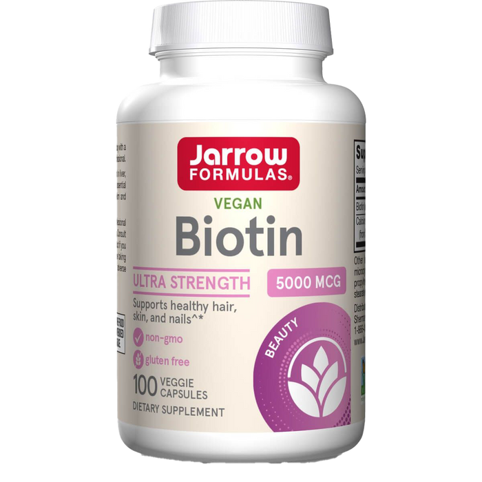 Jarrow Formulas Biotin, 5000 mcg – 100 Kapseln