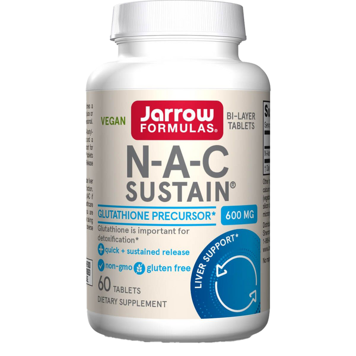 Jarrow Formulas NAC Sustain, 600 mg â 60 Tabletten