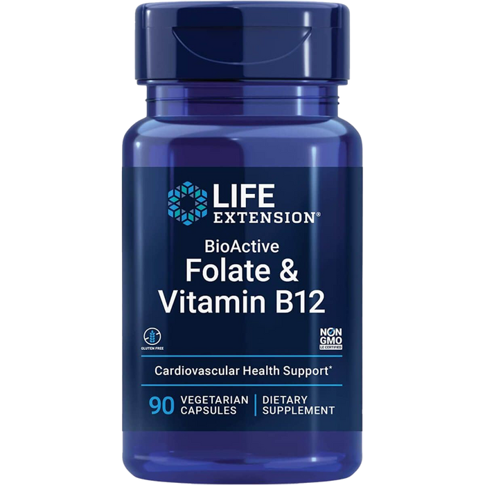 Life Extension BioActive Folat und Vitamin B12 â 90 Kapseln