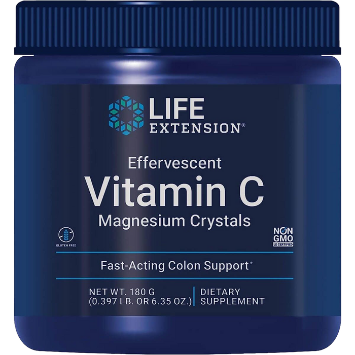 Life Extension Brausetabletten mit Vitamin C und Magnesiumkristallen â 180 g