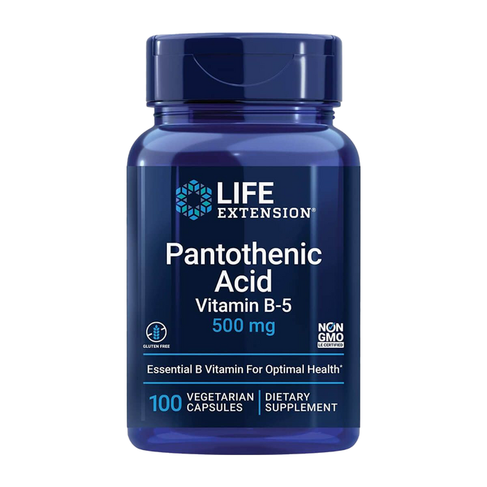 Life Extension PantothensĂ€ure (Vitamin B-5), 500 mg â 100 Kapseln
