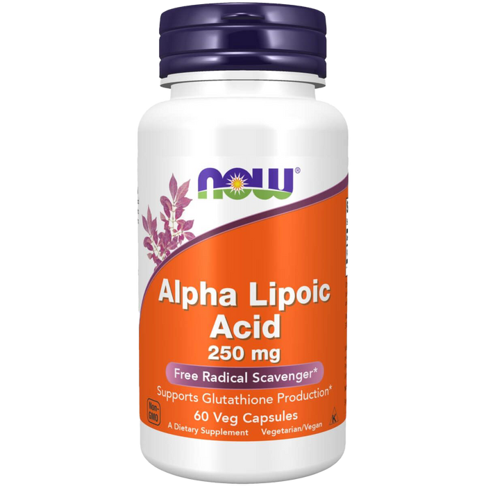 NOW Foods Alpha-LiponsĂ€ure, 250 mg â 60 Kapseln