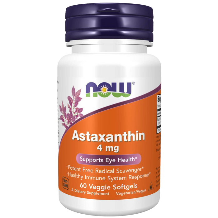 NOW Foods Astaxanthin, 4 mg â 60 vegetarische Kapseln