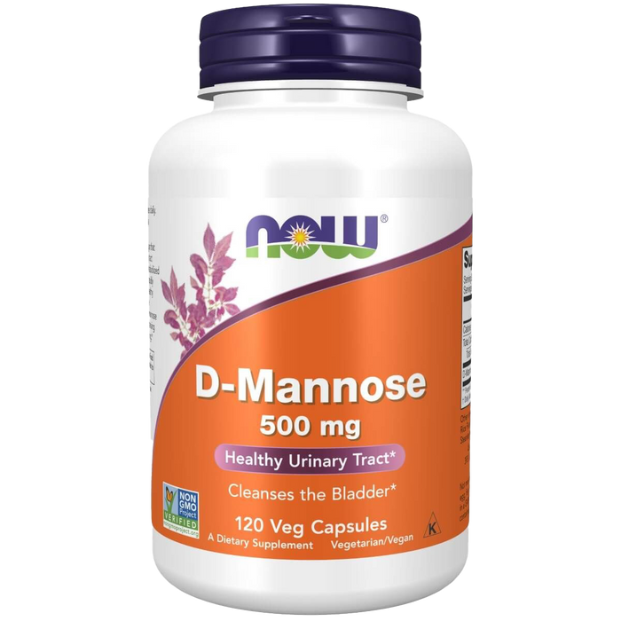 NOW Foods D-Mannose 500 mg 120 vegetarische Kapseln