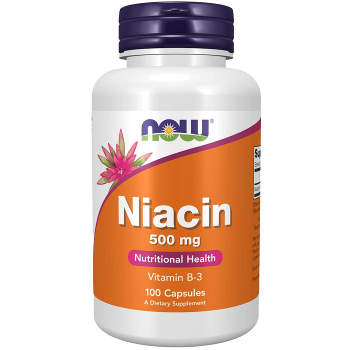 NOW Foods Niacin, 500 mg – 100 Kapseln