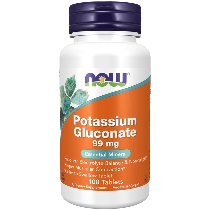 NOW Foods Kaliumgluconat, 99 mg â 100 Tabletten