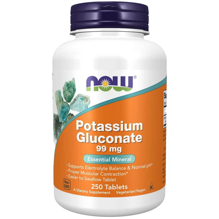 NOW Foods Kaliumgluconat, 99 mg â 250 Tabletten