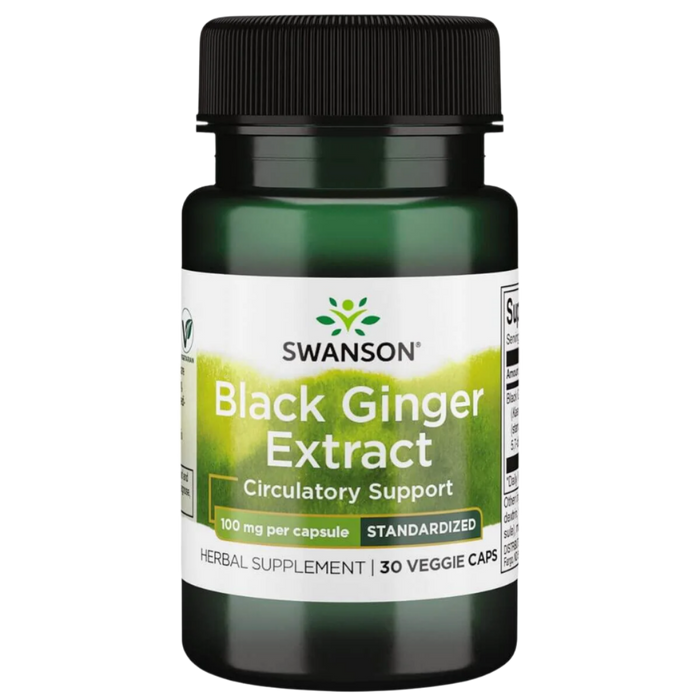 Swanson Schwarzer Ingwer-Extrakt, 100 mg â 30 Kapseln