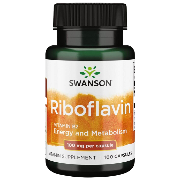 Swanson Riboflavin Vitamin B-2, 100 mg – 100 Kapseln