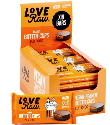 LoveRaw M:lkĀ® Choc Peanut Butter Cups 18x34g Milk Chocolate - Health Foods at MySupplementShop by LoveRaw
