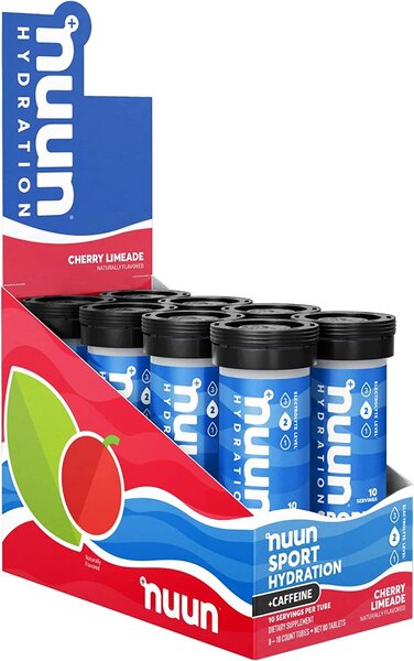 Nuun Sport Hydration + Caffeine Cherry Limeade 8 x 10 count tubes - Vegan Products at MySupplementShop by Nuun