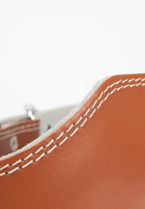 Gorilla Wear 6 Inch Padded Leather Lifting Belt Brown - Weight Lifting Belts at MySupplementShop by GORILLA WEAR