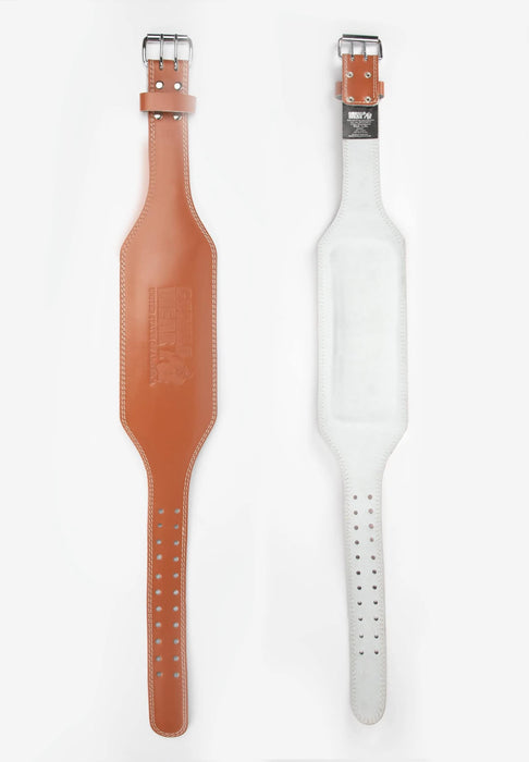 Gorilla Wear 6 Inch Padded Leather Lifting Belt Brown - Weight Lifting Belts at MySupplementShop by GORILLA WEAR