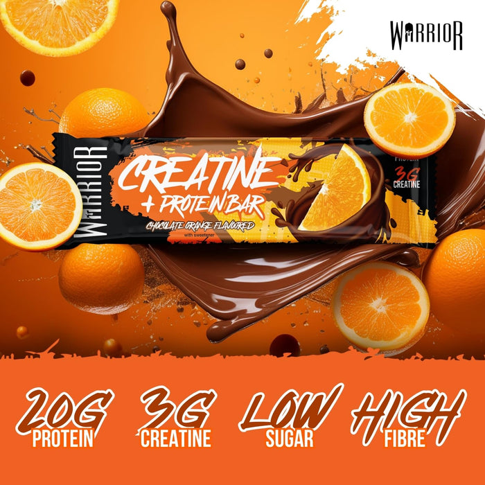 Warrior Creatine Bars 12x75g - Protein Bars at MySupplementShop by Warrior