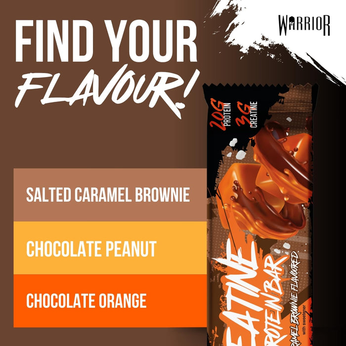 Warrior Creatine Bars 12x75g - Protein Bars at MySupplementShop by Warrior