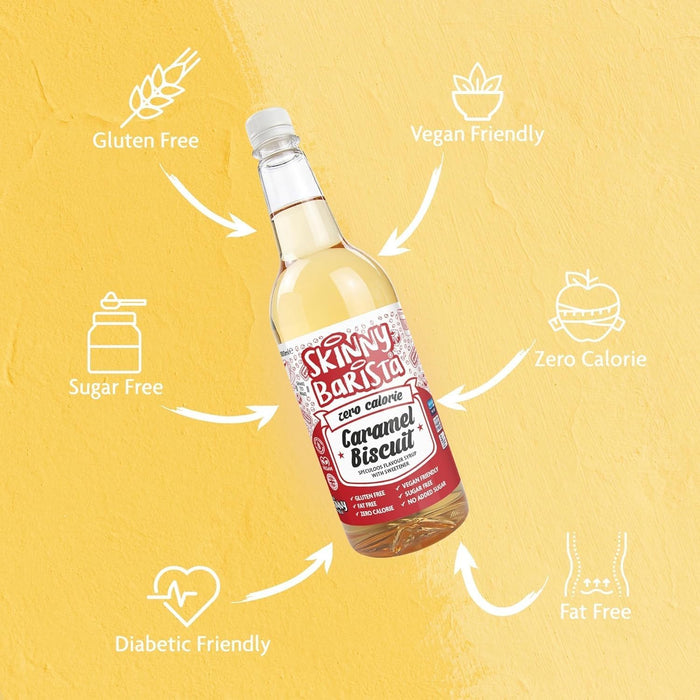 The Skinny Food Co Sugar Free Coffee Syrup 1l Caramel Biscuit
