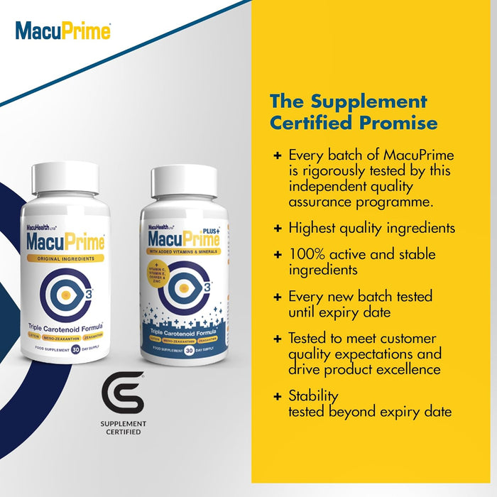 Macuprime Eye Health Supplements x 90