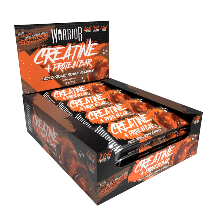 Warrior Creatine Bars 12x75g - Protein Bars at MySupplementShop by Warrior