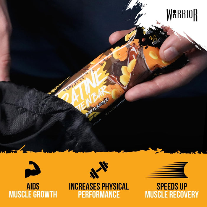Warrior Creatine Bars 12x75g - Protein Bars at MySupplementShop by Warrior