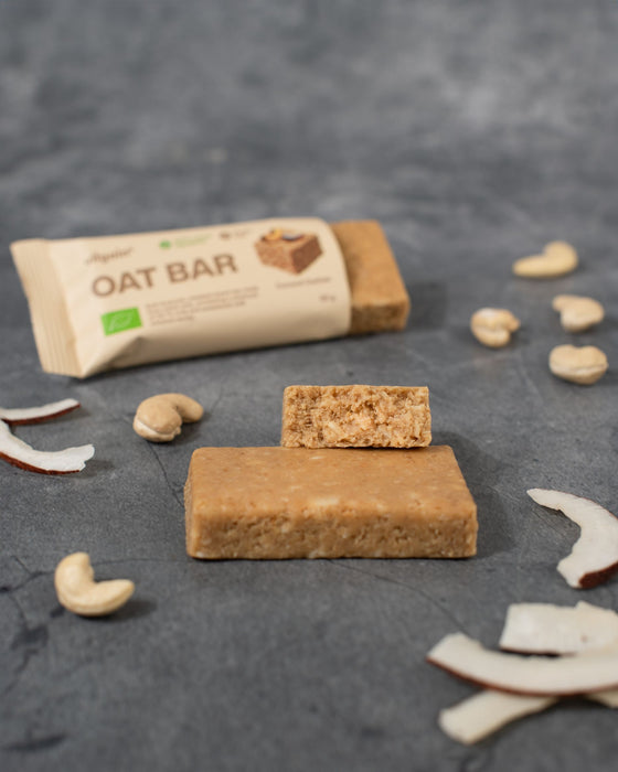 Vilgain Oat Bar 12x50g – Gluten-Free Organic Snack with Nuts for Long-Lasting Energy
