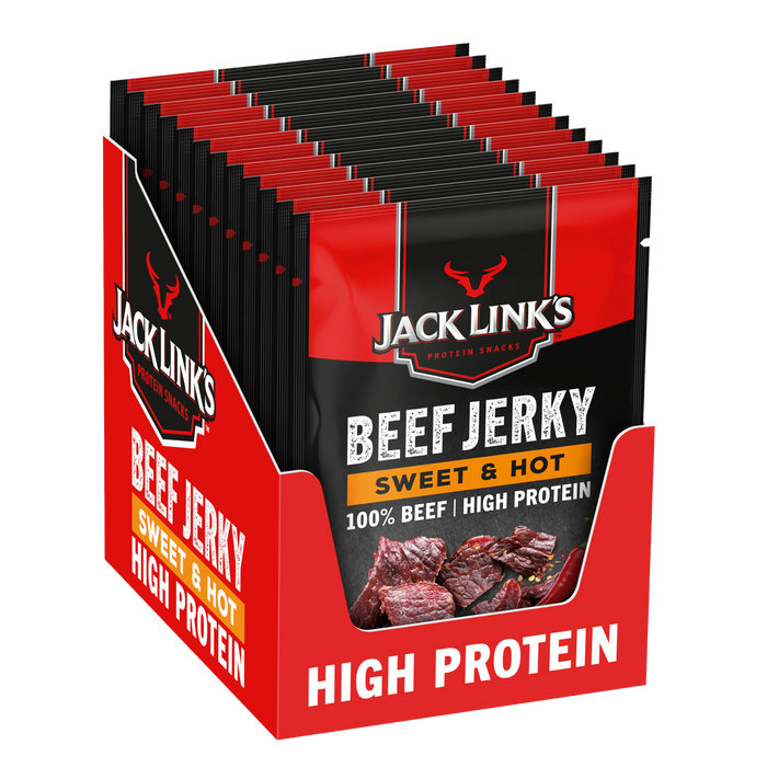 Jack Links Beef Jerky 12x25g Sweet and Hot