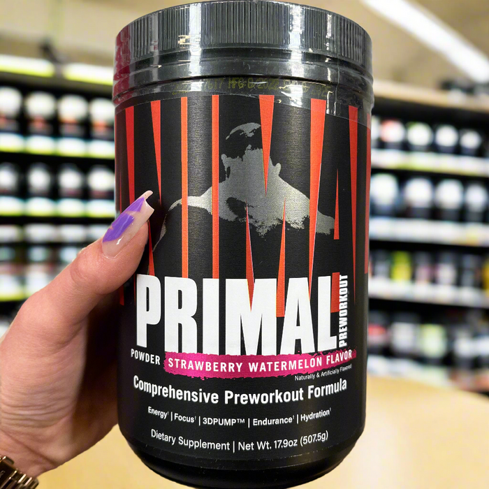 Animal Primal Preworkout-Pulver, Erdbeer-Wassermelone – 507 g
