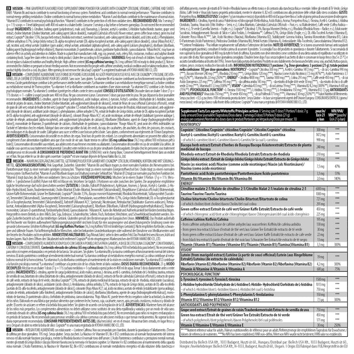 BioTechUSA Mission, Pink Grapefruit - 210 grams - Mental Focus and Memory at MySupplementShop by BioTechUSA