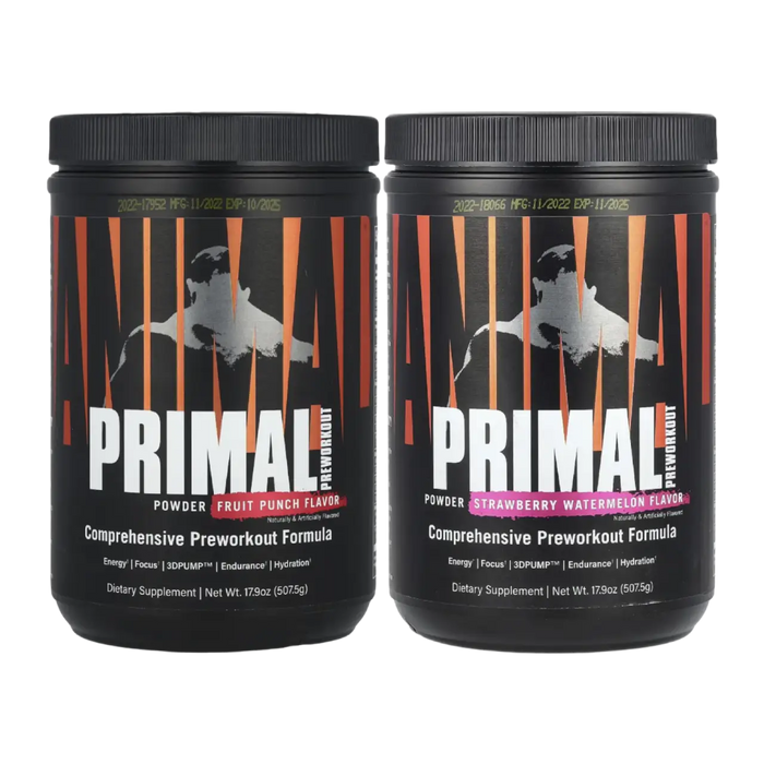 Animal Primal Preworkout-Pulver, Erdbeer-Wassermelone – 507 g