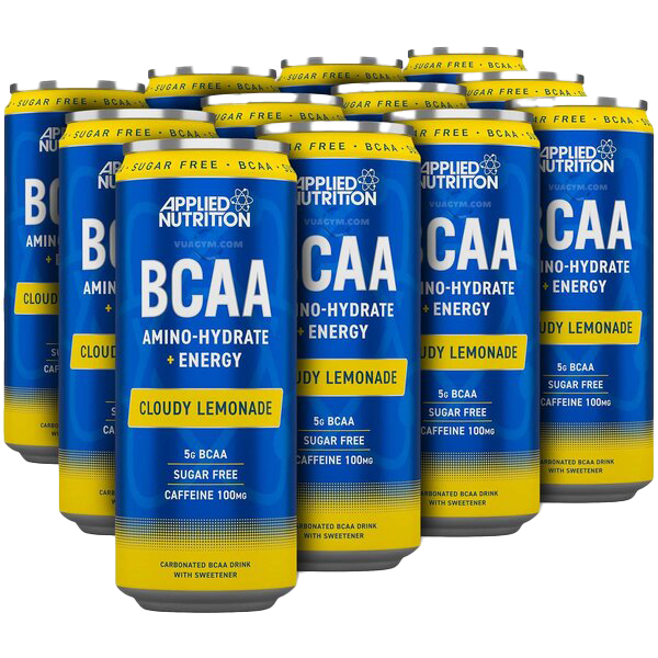Applied Nutrition BCAA Amino-Hydrate + Energy Cans, Cloudy Lemonade - 12 x 330ml