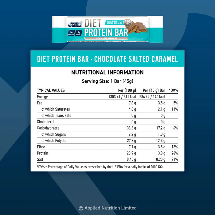 Applied Nutrition Diet Protein Bar 12x45g - Protein Bars at MySupplementShop by Applied Nutrition