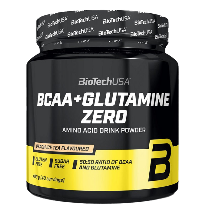 BioTechUSA BCAA + Glutamine Zero, Orange - 480 grams
