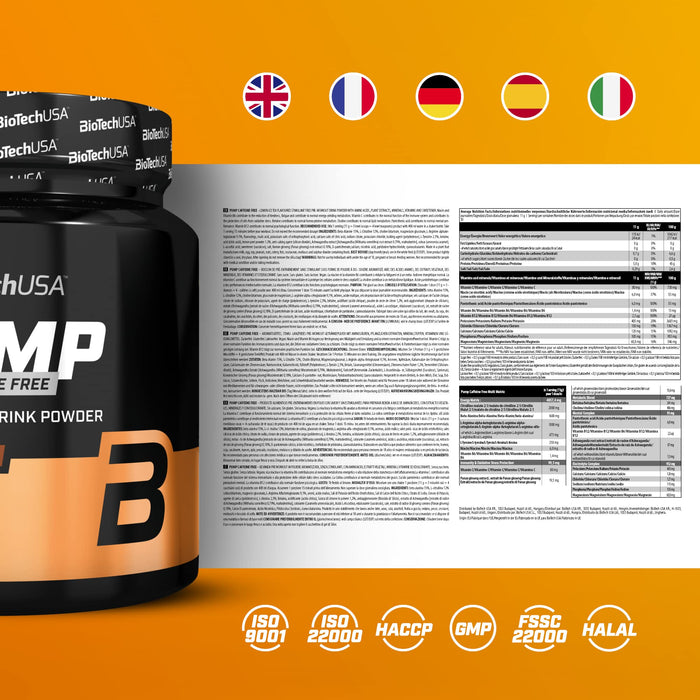 BioTechUSA Pump Caffeine Free, Lemon Ice Tea 330 grams - Pre & Post Workout at MySupplementShop by BioTechUSA