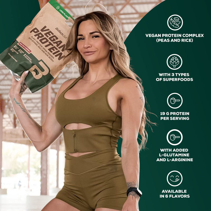 BioTechUSA Vegan Protein, Forest Fruit - 500g - Protein Blends at MySupplementShop by BioTechUSA