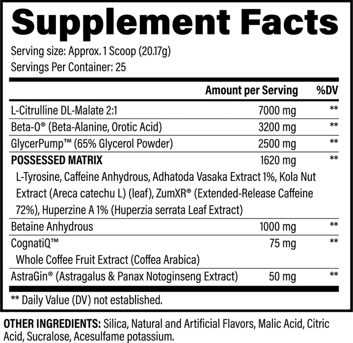 Black Magic BZRK Pre Workout 25 Servings