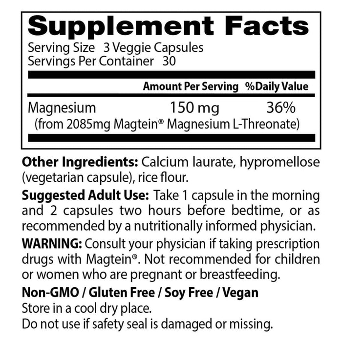 Doctor's Best Brain Magnesium with Magtein 50 mg 90 Veggie Capsules - Vitamins & Minerals at MySupplementShop by Doctor's Best