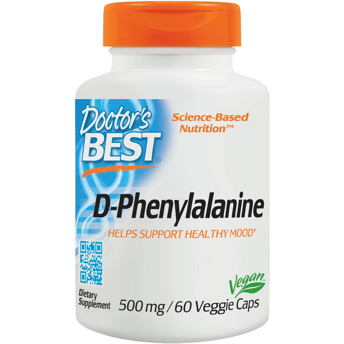 Doctor's Best D-Phenylalanine, 500mg - 60 vcaps