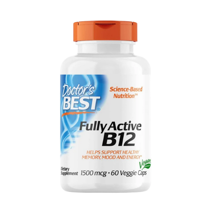 Doctor's Best Fully Active B12 1,500 mcg 60 Veggie Capsules