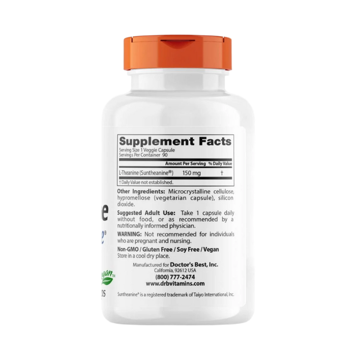 Doctor's Best L-Theanine with Suntheanine 150 mg 90 Veggie Capsules