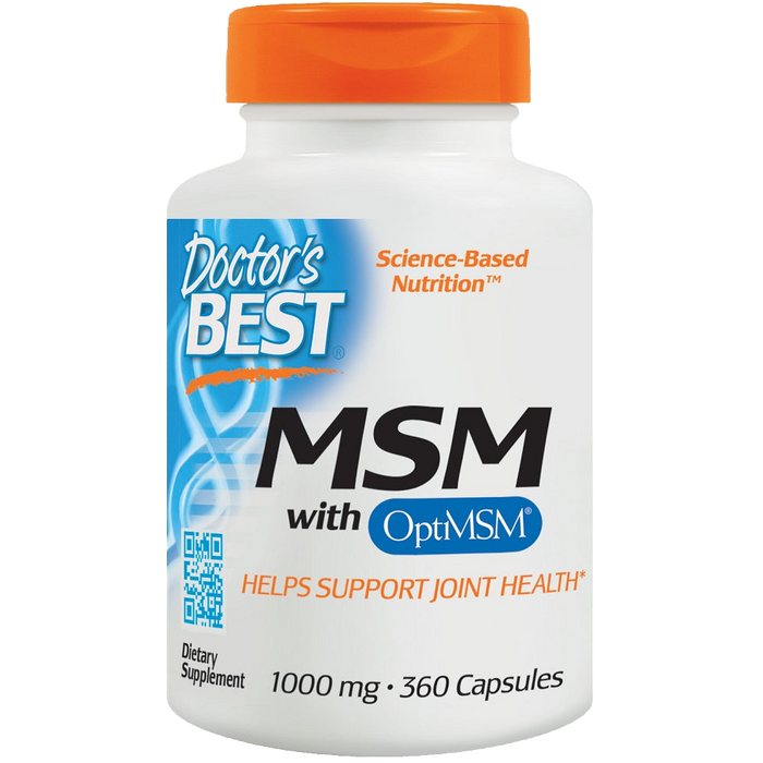 Doctor's Best MSM with OptiMSM, 1000mg - 360 caps
