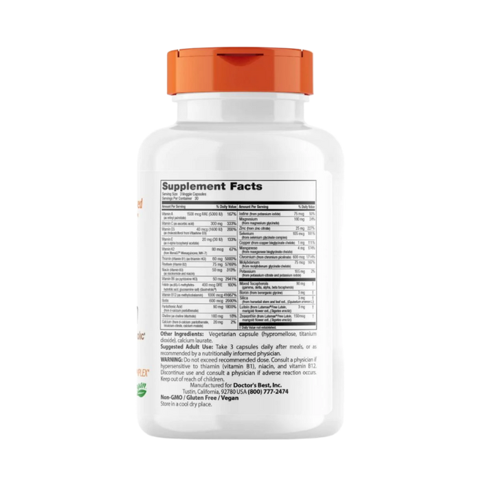 Doctor's Best Multi-Vitamin with Vitashine D3 and Quatrefolic 90 Veggie Capsules