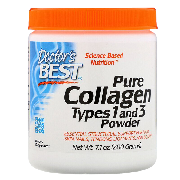 Doctor's Best Pure Collagen Types 1 and 3, Powder - 200g