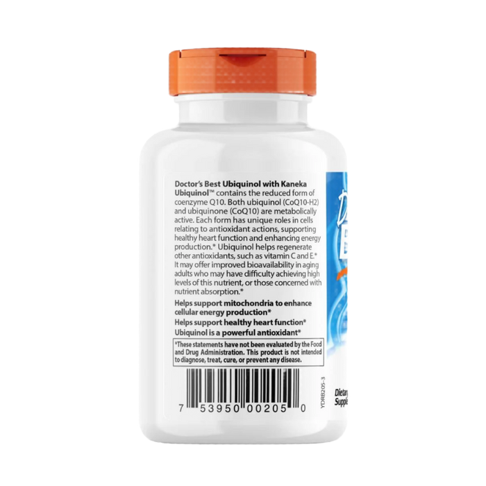 Doctor's Best Ubiquinol with Kaneka 100mg 60 Softgels