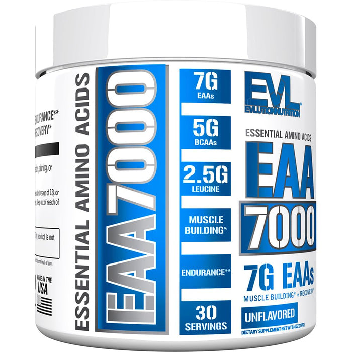 EVLution Nutrition EAA 7000, Unflavored 237g - BCAAs at MySupplementShop by EVLution Nutrition