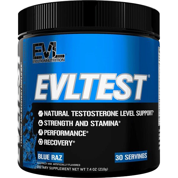 EVLution Nutrition EVL Test, Blue Raz 210g
